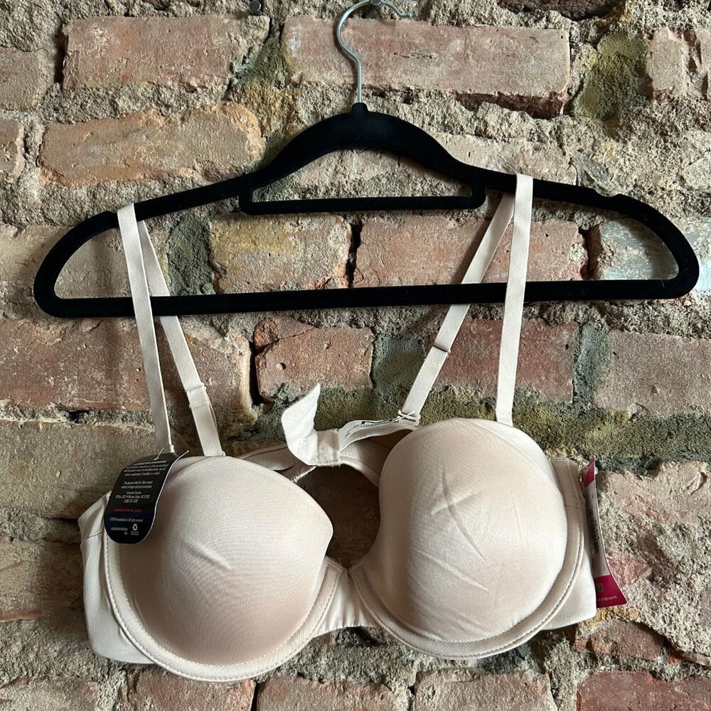Maidenform Strapless Nude Bra with optional Straps 34A